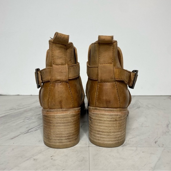 Free People Back Loop Tan Ankle Bootie 8.5 - Picture 3 of 16